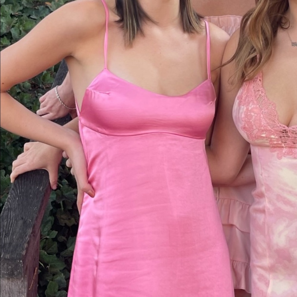 Satin Bustier Midi Dress